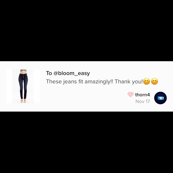 SOLD! High Waisted 5 Button Jeans - Picture 5 of 5